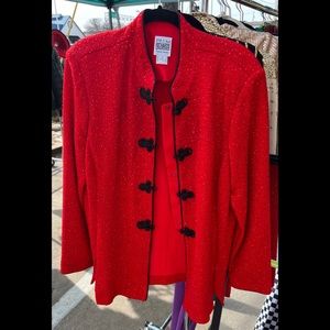 Vintage R & M Richards red coat